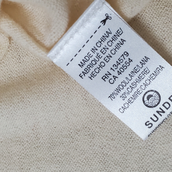 NWOT Sundry Stripes Heart Crewneck Sweater Wool-Cashmere Blend Size M - Picture 11 of 16